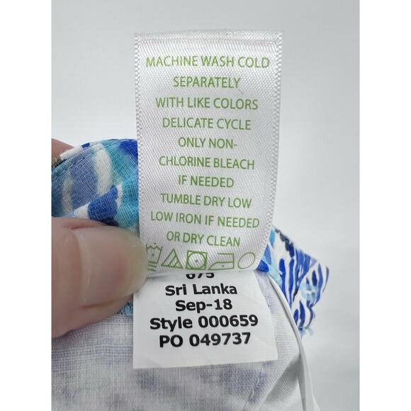 Lilly Pulitzer Adie Shorts Half Shell turquoise blue sea shells summer preppy 8 - Picture 7 of 10